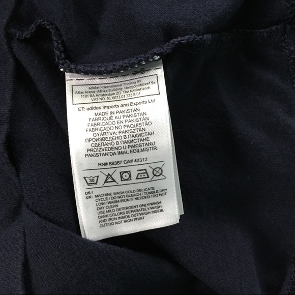 Adidas Black Short Sleeve Shirt Youth Size XL -M1 - Picture 6 of 7